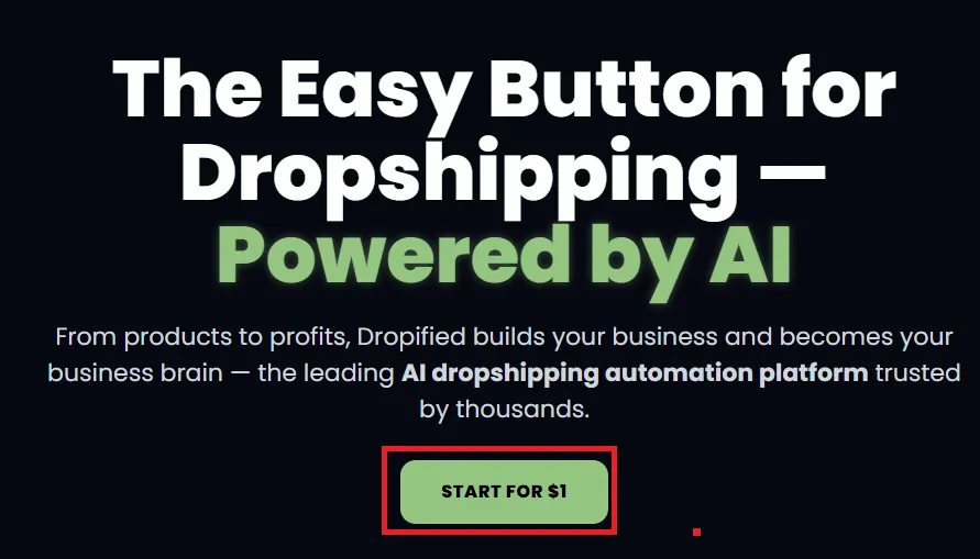Dropified startup plan